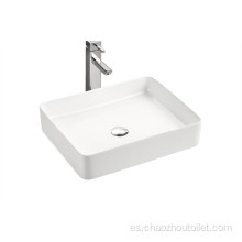 Lavabo de cerámica de borde fino de cerámica para baño